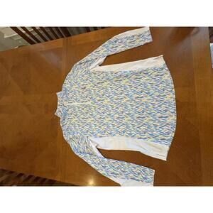 Women's Long Sleeve Activewear Top with Colorful Pattern